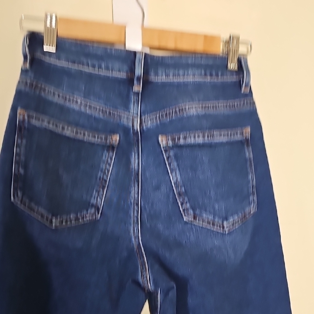 OSOS High Rise Blue Jeans with Tapered Leg Size 25/34 - Picture 5 of 11